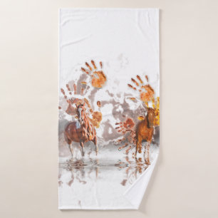 Toalha De Banho Cavalos selvagens "MÃOS SELVAGENS"
