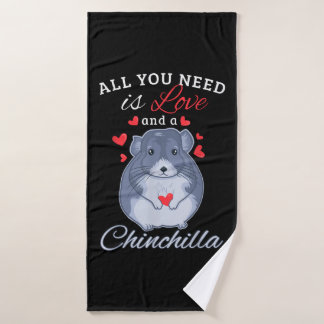 Toalha De Banho Chinchilla Dão Engraçado Dono do Amante de os anim