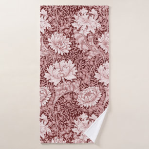 Toalha De Banho Chrysanthemum Maroon, William Morris