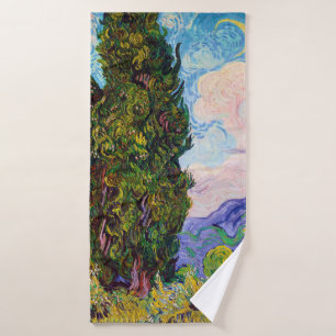 Toalha De Banho Ciprestes, Van Gogh