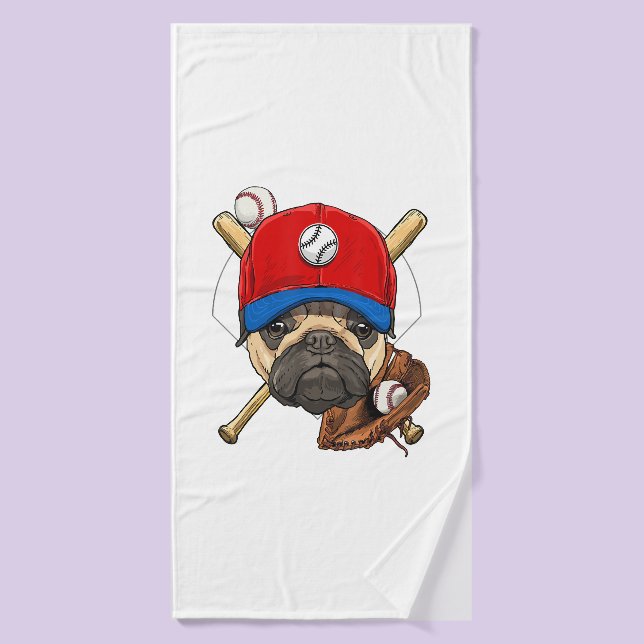 Toalha De Banho Coach Pug Dog Lover Pug Mãe (Toalha de Banho)