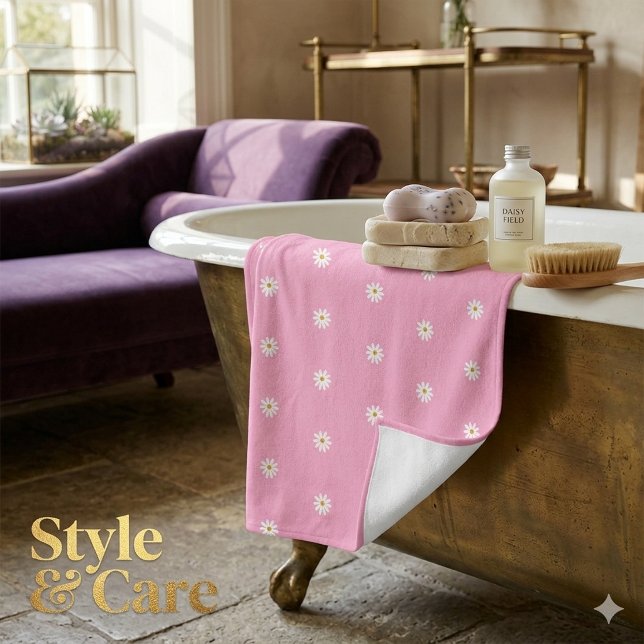 Toalha de Banho com Estilo e Padrão de Flor em Flo (Blooming Flower Pattern Bath Towel with Style)