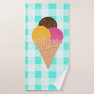 Toalha De Banho cone de waffle gelado