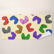 Controladores Coloridos de Jogos de Vídeo