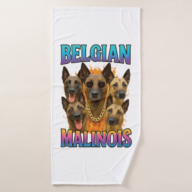 Toalha De Banho Cópia do Malinois Belga (Toalha de Banho)