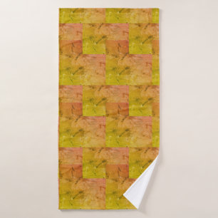 Toalha De Banho Corações de Nana (rosa e amarelo)  