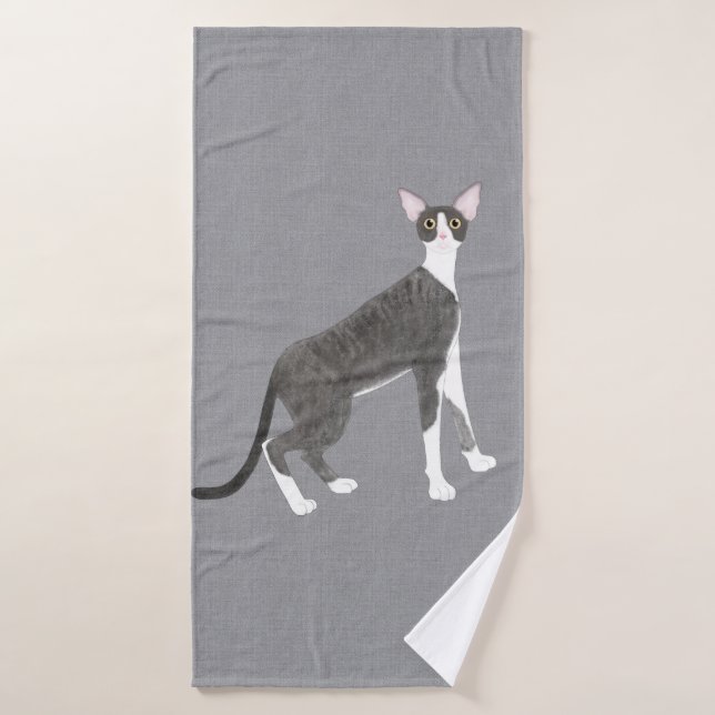 Toalha De Banho Cornish Rex Bath Towel (Toalha de Banho)