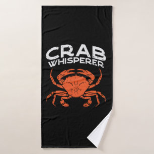 Toalha De Banho Crab Whisperer Vintage