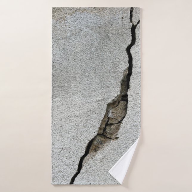 Toalha De Banho Crack wall concrete texture stone (Toalha de Banho)