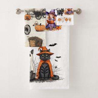 Toalha de Banho Cute de Halloween Decoração de Out