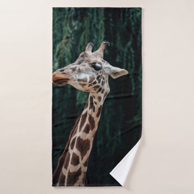 TOALHA DE BANHO CUTE GIRAFFE PORTRAIT (Toalha de Banho)