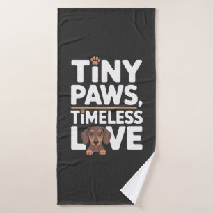 Toalha De Banho Dachshund Patas Pequenas, Amor Atemporal