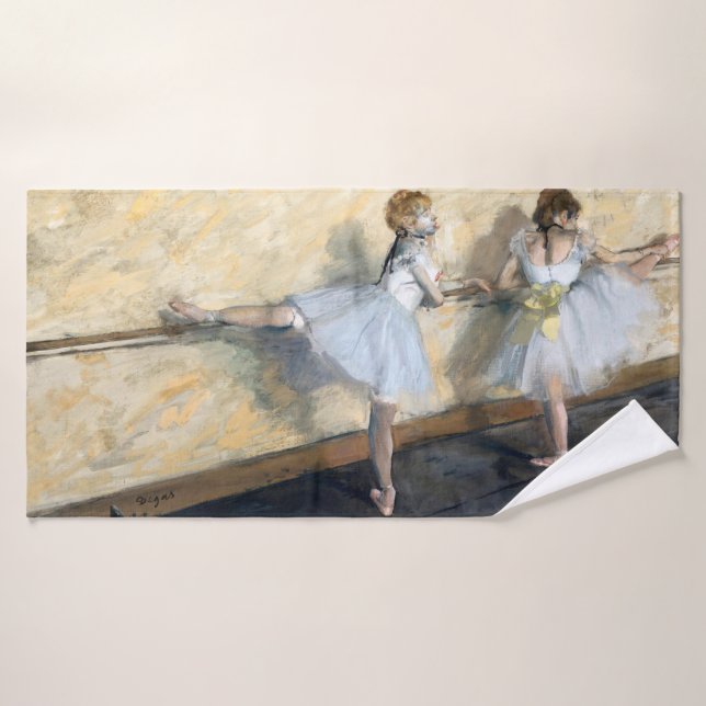 Toalha De Banho Dançarinos Praticando no Barre, Edgar Degas (Toalha de Banho)