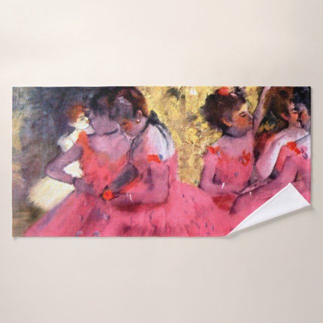 Toalha De Banho Dançarinos Rosa, Edgar Degas (Toalha de Banho)