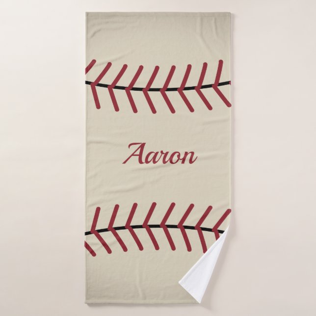 Toalha de banho de beisebol personalizada (Toalha de Banho)