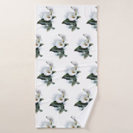 Toalha De Banho Decoração de Banheiro Elegante Flor de Lírio Calla