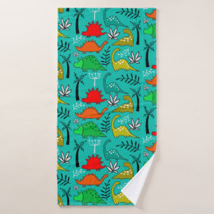 Toalha De Banho Decoração de Berçário de Dinossauros para Crianças