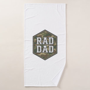 Toalha De Banho Desenho de Gravura Vintage Hexágono Camuflado do R