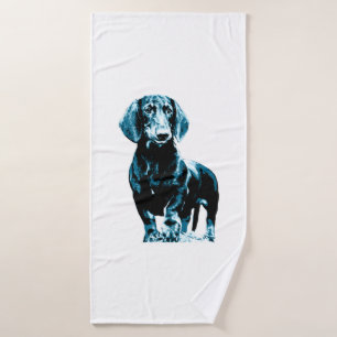 Toalha De Banho Design de dachshund moderno