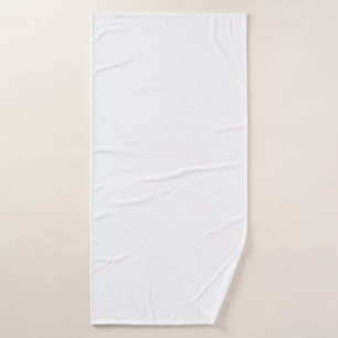 Toalha De Banho Design simples personalizado branco Adicionar Foto