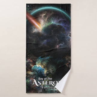 Toalha De Banho Dia Da Arte Fractal Do Asteroide SciFi