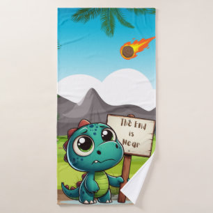 Toalha De Banho dinossauro fofo, engraçado