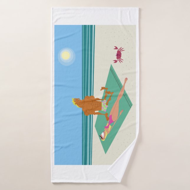 Toalha De Banho Divertido, Colorido, Cartoon (Toalha de Banho)