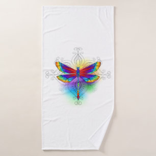 Toalha De Banho Dragonfly Poligonal