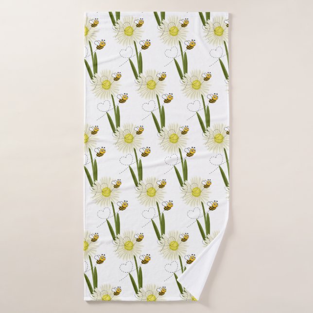 Toalha De Banho Duas abelhas pequenas e bonitas (Toalha de Banho)