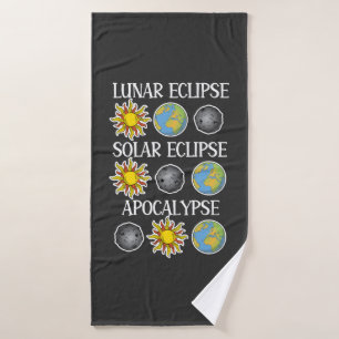 Toalha De Banho Eclipse Solar Eclipse Solar Apocalypse Espaço Engr