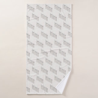 Toalha De Banho Elegant white and gold cutlery arranged diagonally