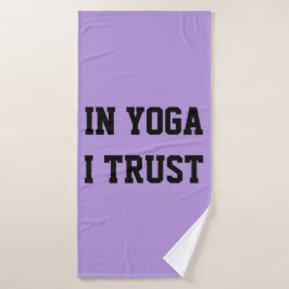Toalha De Banho Em YOGA I TRUST Bath Totol