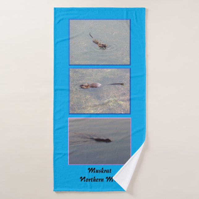 Toalha De Banho Eu Amo Muskrats Bath Towel (Toalha de Banho)