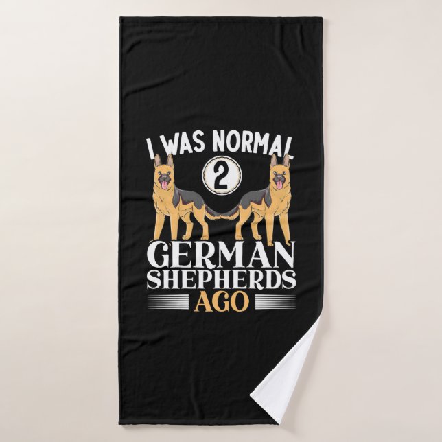 Toalha De Banho Eu Era German shepherd Normal Atrás (Toalha de Banho)