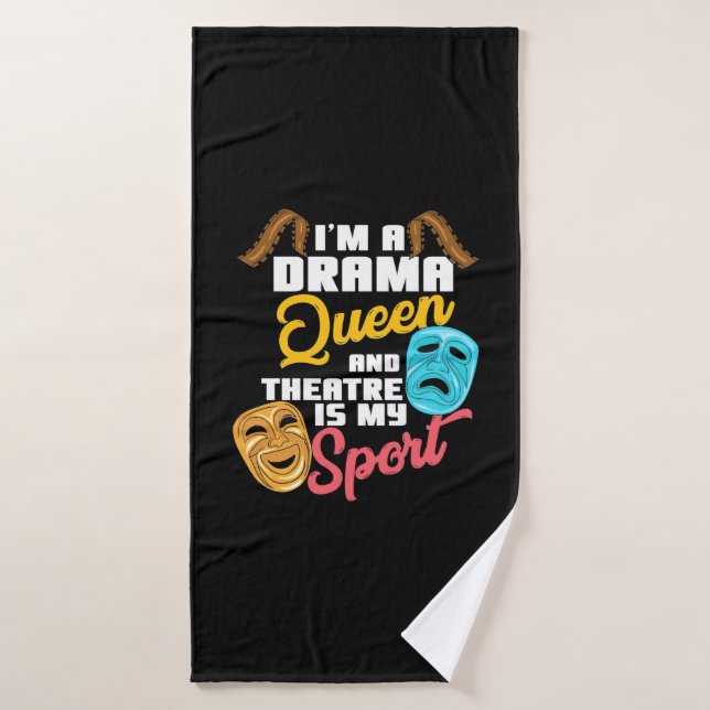 Toalha De Banho Eu Sou Uma Rainha do Drama (Toalha de Banho)