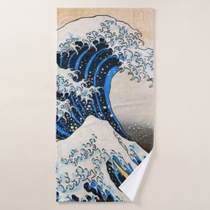 Toalha De Banho Excelente Wave, Hokusai, Ukiyo-e