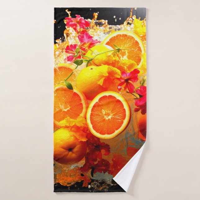Toalha De Banho Explosão Laranja (Toalha de Banho)