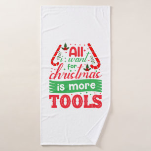 Toalha De Banho Feliz Natal Tudo Que Quero Para O Natal