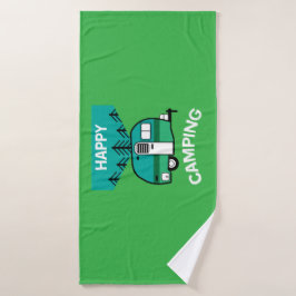 Toalha De Banho Felizes Campos | Caravana | Travesseiro decorativo