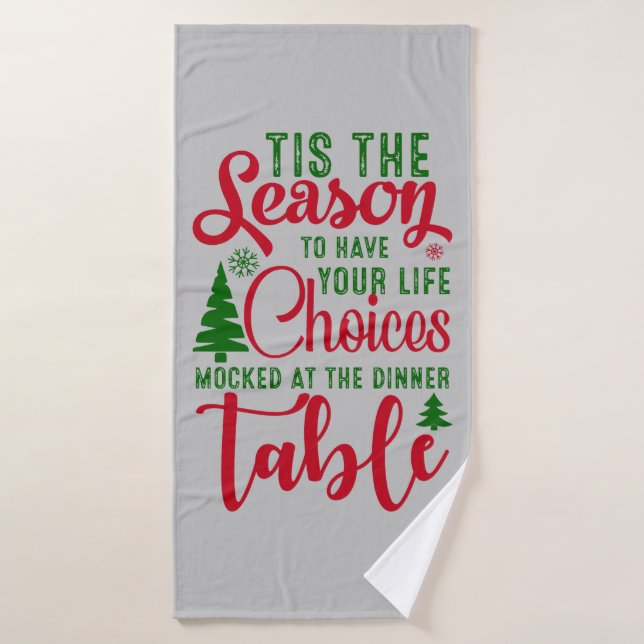 Toalha De Banho Festa de design de Natal (Toalha de Banho)