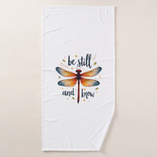 Toalha De Banho Fique quieto e conheça Floral Dragonfly Christian 