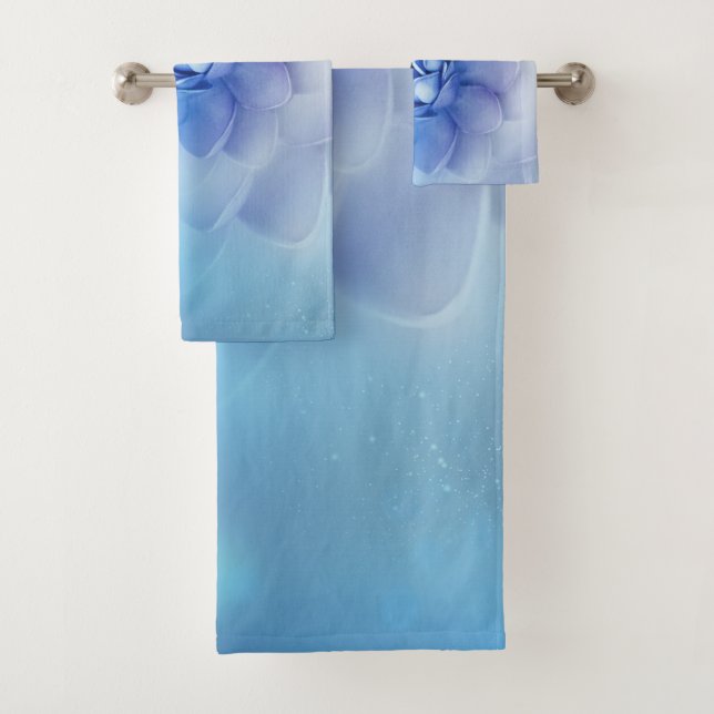 Toalha de banho - Flor azul (Insitu)