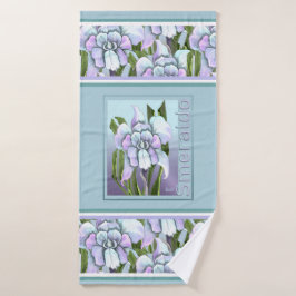 Toalha De Banho Flor de esmeraldo