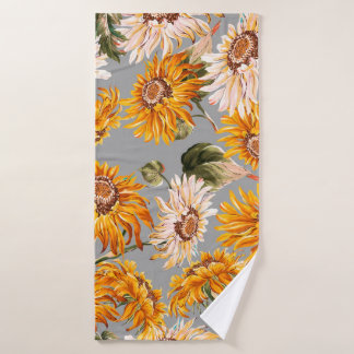 Toalha De Banho Flor girassol primavera belo patamar sem soldadura