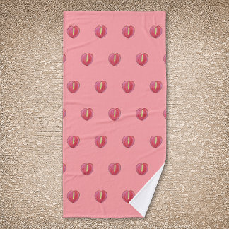 Toalha De Banho Flor Red Anthurium Sem Olho