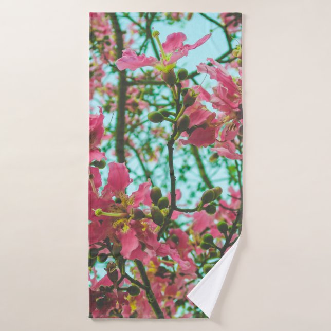 TOALHA DE BANHO FLORES DE PINCO (Toalha de Banho)