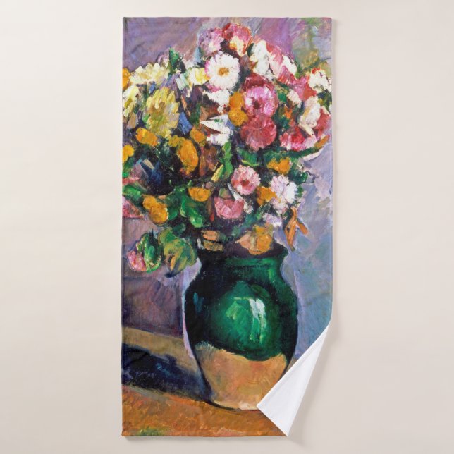 Toalha De Banho Flores em Vase, Cezanne (Toalha de Banho)