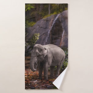 TOALHA DE BANHO FLORESTA DE CHUVA ELEFANTE