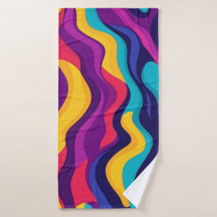 Toalha De Banho Fluxo de abstrato de tinta líquida