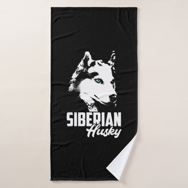 Toalha De Banho Forte Husky Siberiano (Toalha de Banho)